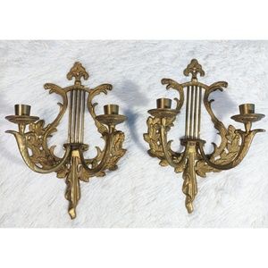 Vintage Brass Wall Sconces